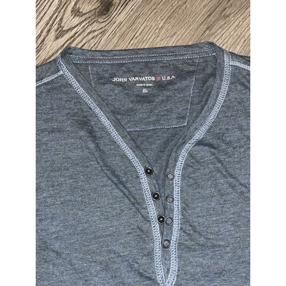 John Varvatos Gray Casual Button Down Shirt - Picture 4 of 8